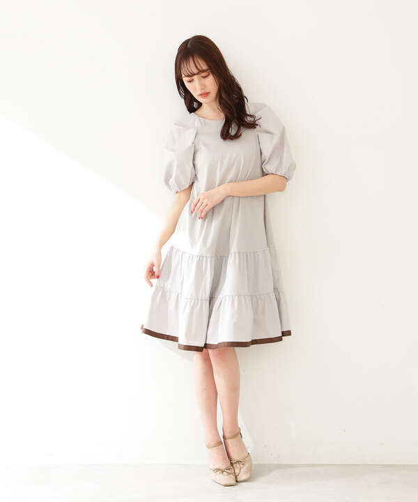 バイカラーティアードミニワンピース Jill By Jillstuart サンエービーディーオンラインストア Sanei Online Store