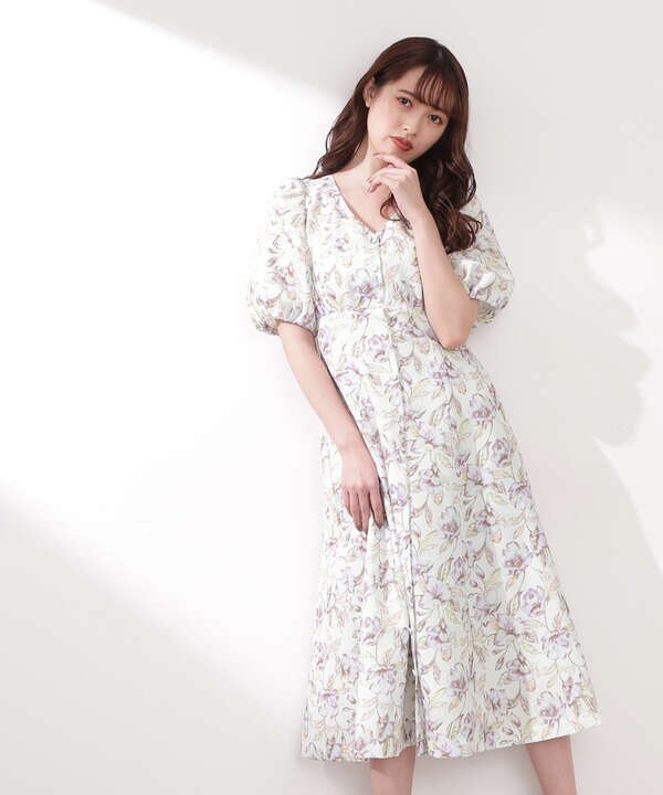 リネン調ボタニカルフラワーワンピース Jill By Jillstuart サンエービーディーオンラインストア Sanei Online Store