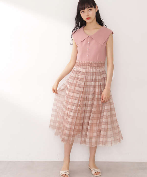 チェックチュールドッキングワンピース Jill By Jillstuart ジルバイジルスチュアート 公式 通販mix Tokyo ミックスドットトウキョウ