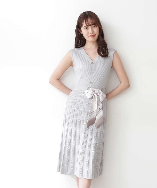 宮田聡子さん着用 美人百花6月号掲載商品 スカーフ付ニットワンピース Jill By Jillstuart サンエービーディーオンラインストア Sanei Online Store