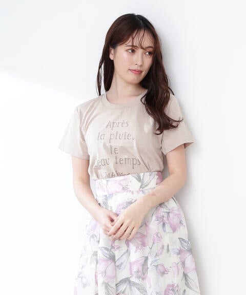 道重さゆみさん着用 美人百花4月号掲載商品 フレンチロゴtシャツ Jill By Jillstuart サンエービーディーオンラインストア Sanei Online Store