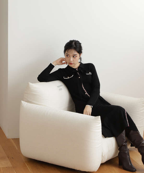 道重さゆみさん着用 美人百花 10月号 掲載商品 バイカラーリブフレアーワンピース Jill By Jillstuart サンエービーディーオンラインストア Sanei Online Store