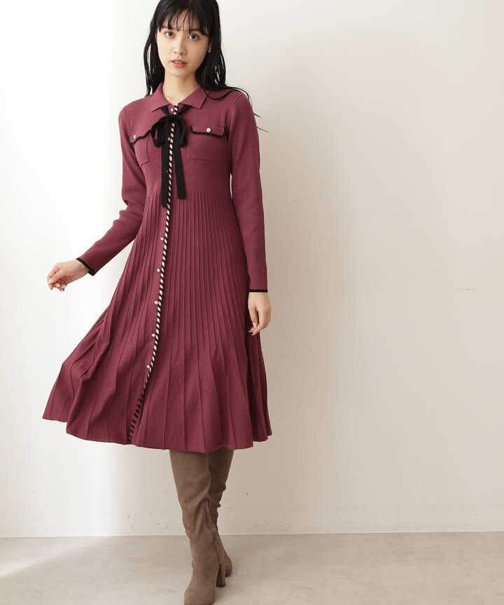 道重さゆみさん着用 美人百花 10月号 掲載商品 バイカラーリブフレアーワンピース Jill By Jillstuart サンエービーディーオンラインストア Sanei Online Store