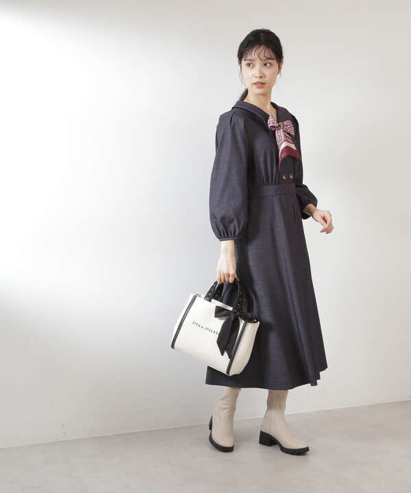 道重さゆみさん着用 美人百花 10月号 掲載商品 スカーフ付トレンチ風ワンピース Jill By Jillstuart サンエービーディーオンラインストア Sanei Online Store