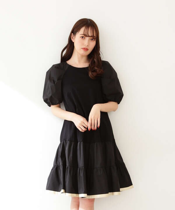 バイカラーティアードミニワンピース Jill By Jillstuart サンエービーディーオンラインストア Sanei Online Store