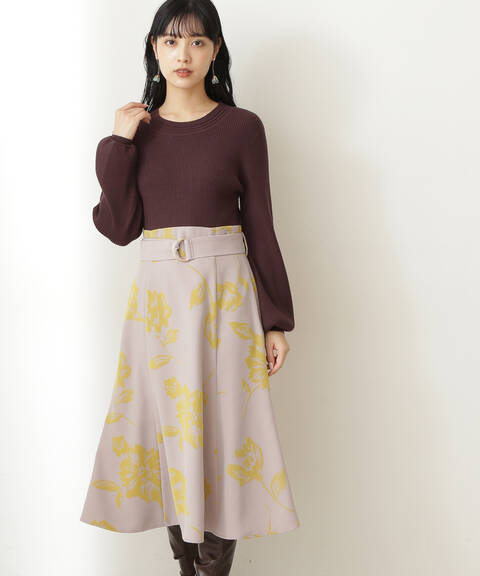 泉里香さん着用 美人百花11月号 掲載商品 フロッキーフラワープリントワンピース Jill By Jillstuart サンエービーディーオンラインストア Sanei Online Store