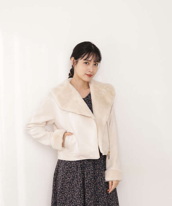 フェイクファーライダースジャケット  JILL by JILLSTUART  サンエー 
