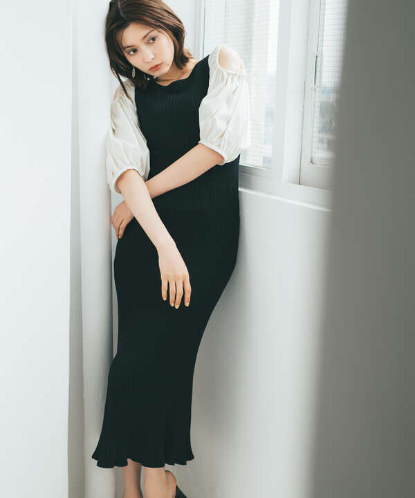 オープンショルダーリブニットワンピース Jill By Jillstuart サンエービーディーオンラインストア Sanei Online Store