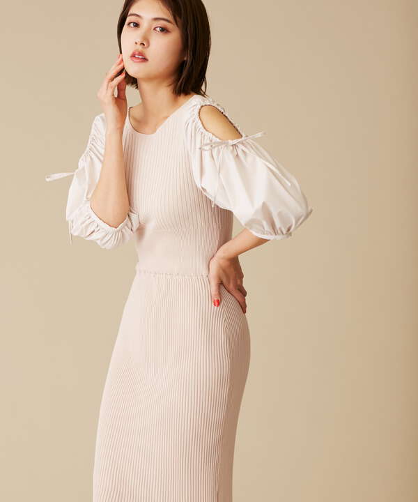 オープンショルダーリブニットワンピース Jill By Jillstuart サンエービーディーオンラインストア Sanei Online Store