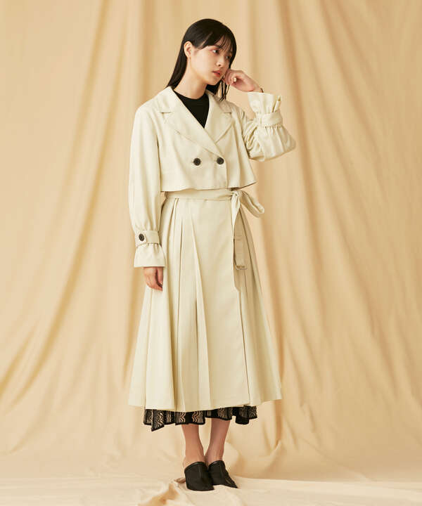 プリーツドレストレンチコート Jill By Jillstuart ジルバイジルスチュアート 公式 通販 Mix Tokyo