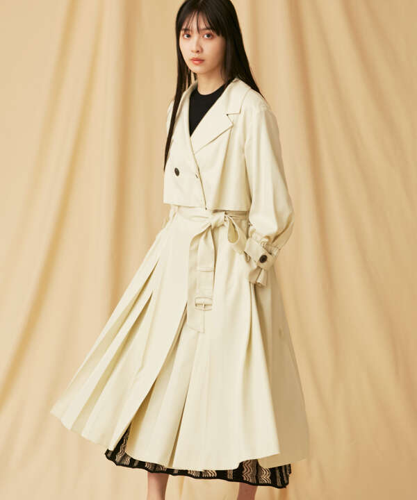 プリーツドレストレンチコート Jill By Jillstuart サンエービーディーオンラインストア Sanei Online Store