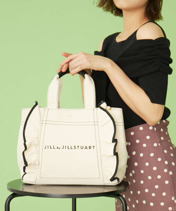 追加生産予約2月上旬 2月中旬入荷予定 ブラック ホワイト モカカラーのみ フリルトートバッグ Jill By Jillstuart サンエービーディーオンラインストア Sanei Online Store