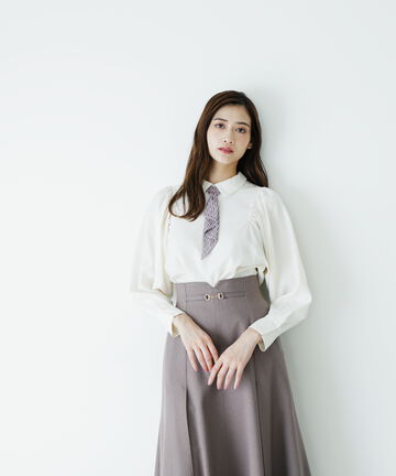 Jbロゴスカーフ付ブラウス