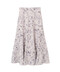 ヴィンテージライクウォールペーパープリントスカート