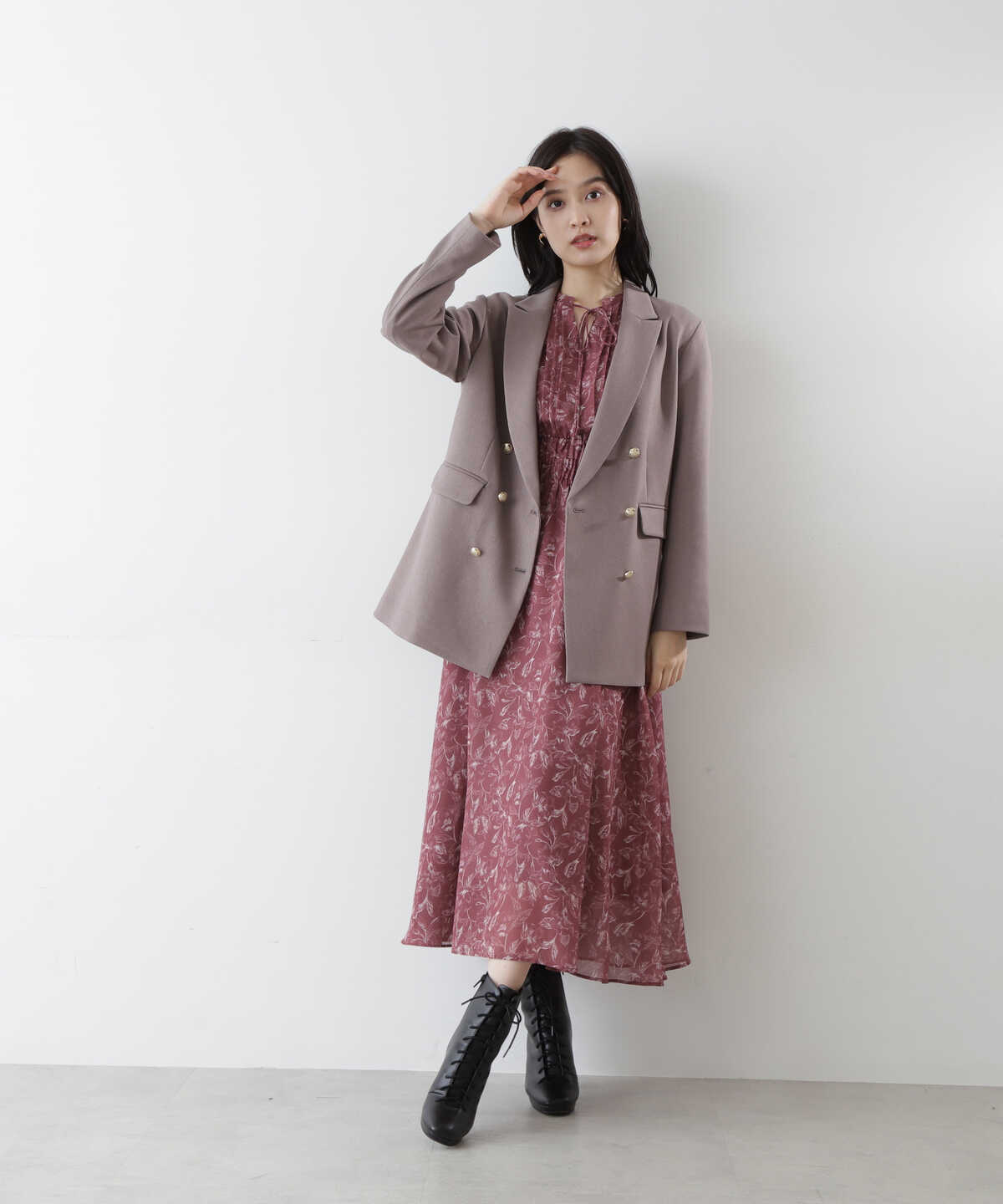 ウーリッシュセットアップ ジャケット WEB限定カラー：ローズピンク | JILL by JILLSTUART | サンエービーディーオンラインストア  - SANEI bd ONLINE STORE