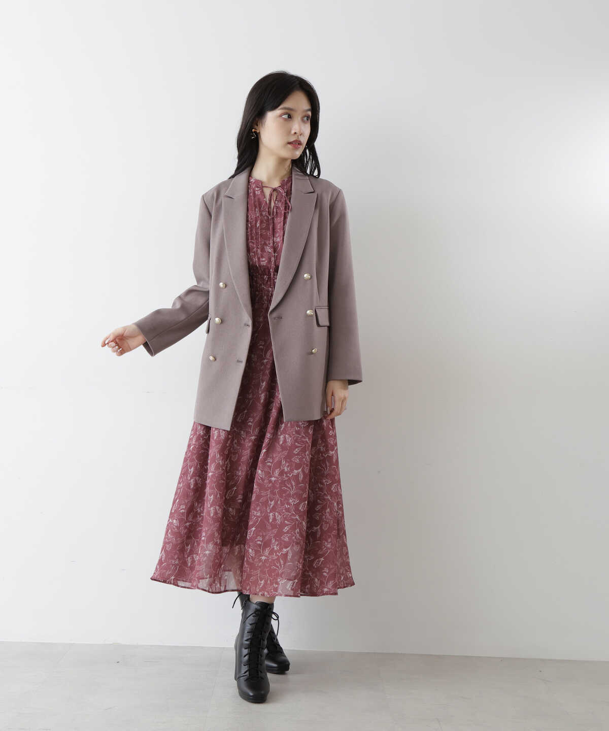 ウーリッシュセットアップ ジャケット WEB限定カラー：ローズピンク | JILL by JILLSTUART | サンエービーディーオンラインストア  - SANEI bd ONLINE STORE