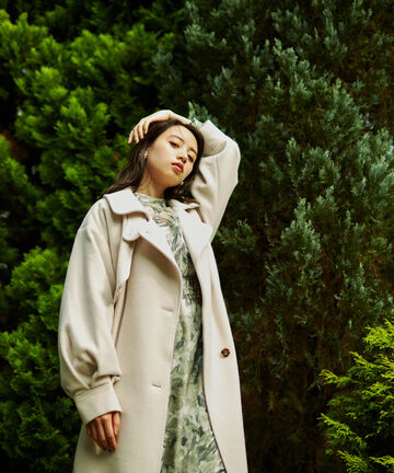 【先行予約9月下旬₋10月上旬入荷予定】スタンドカラーレディコート