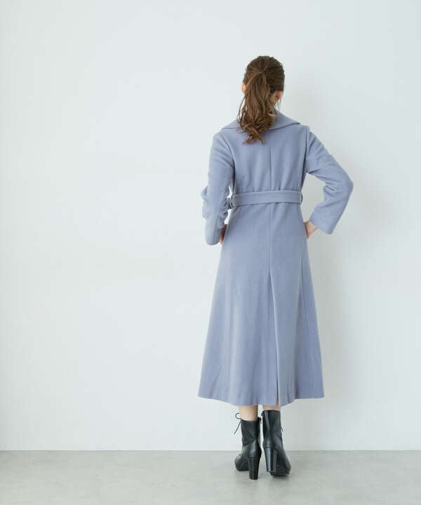 【PAMEO POSE】 Mix Dress Coat カーキ　タグ付き