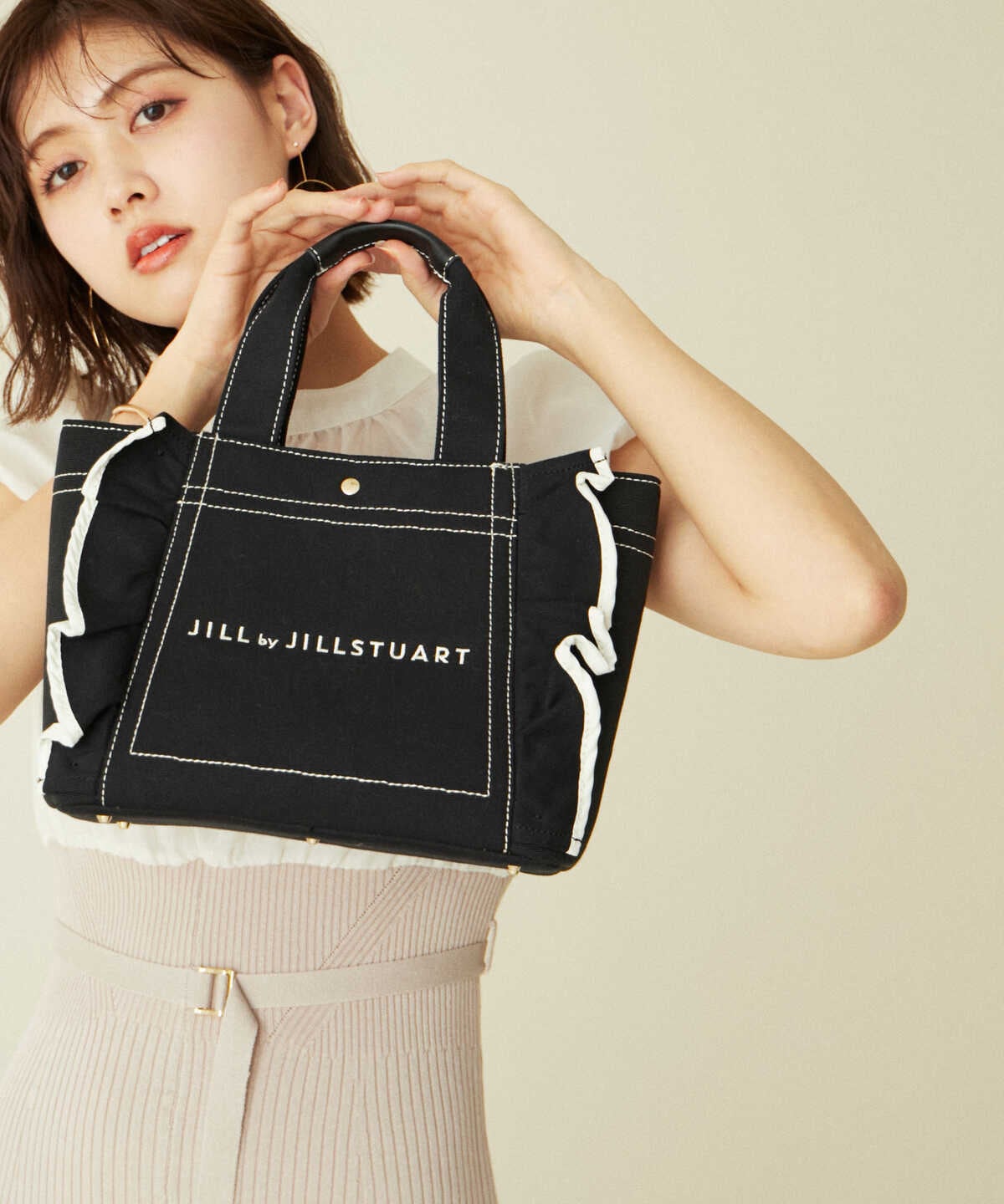 新作 完売JILL by JILLSTUART フリルトート（小）グレープ 一部予約