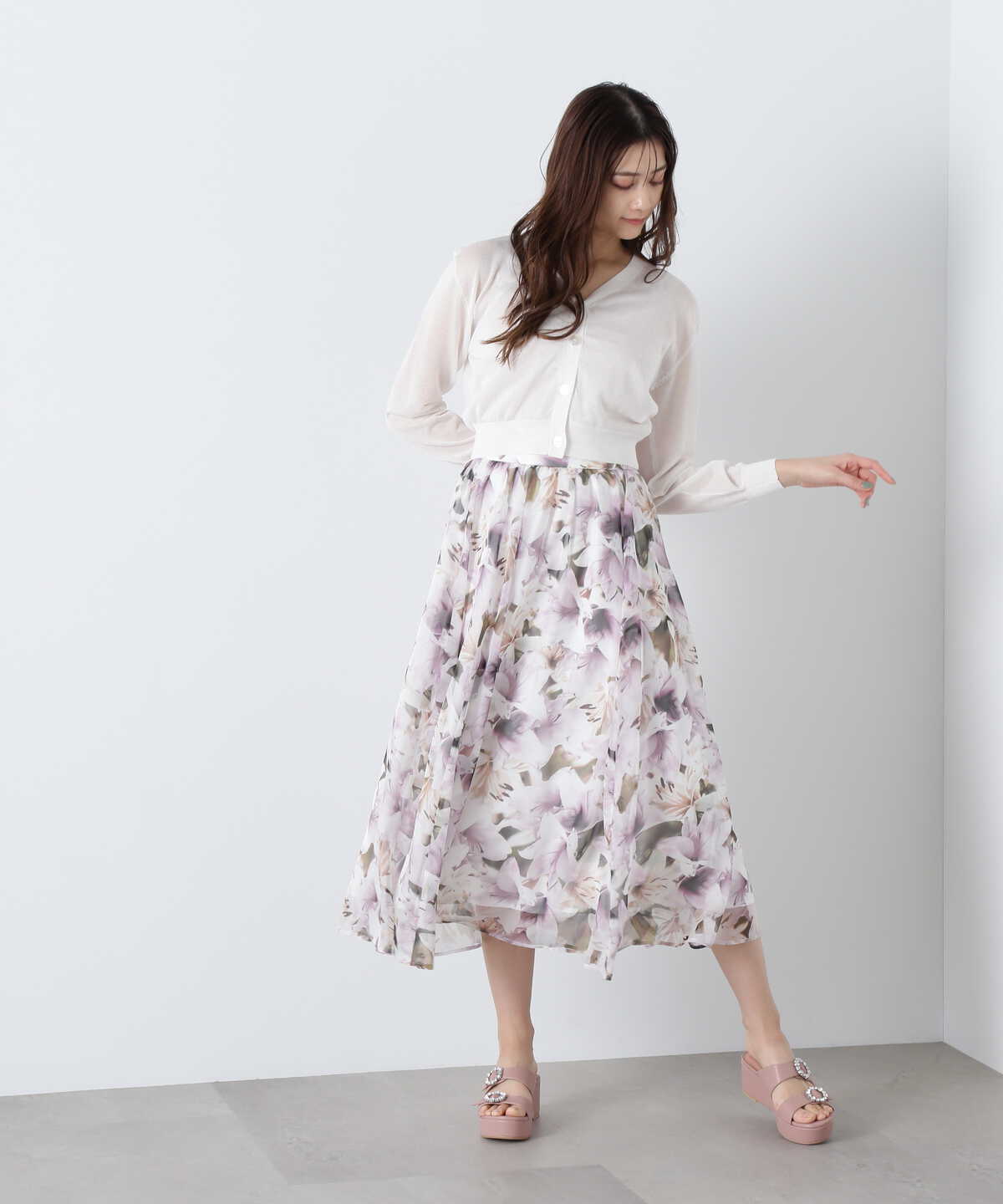 デジタルフラワープリントスカート | JILL by JILL STUART | サンエー 