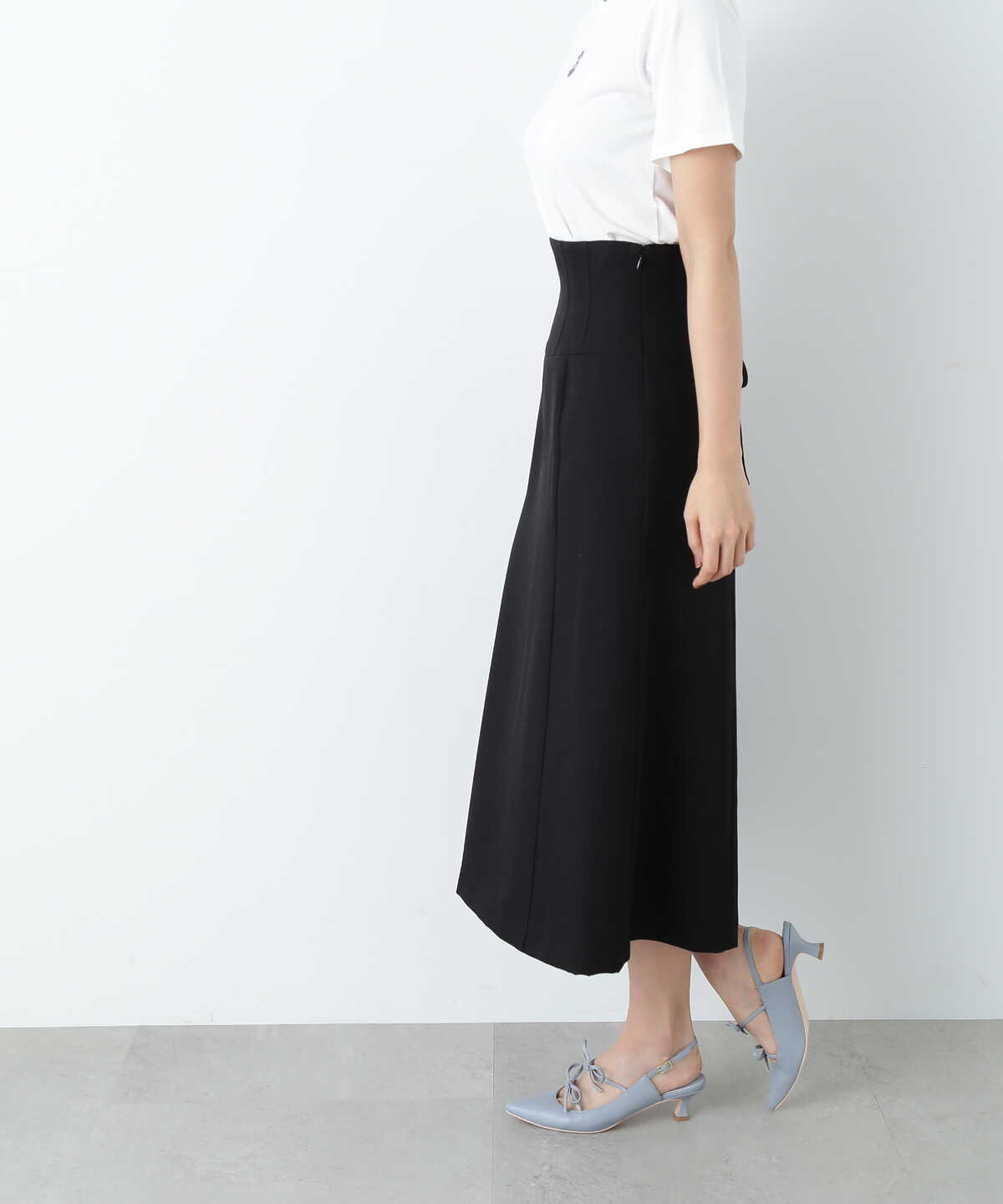 カラーリネンライクセミフレアスカート | JILL by JILL STUART 
