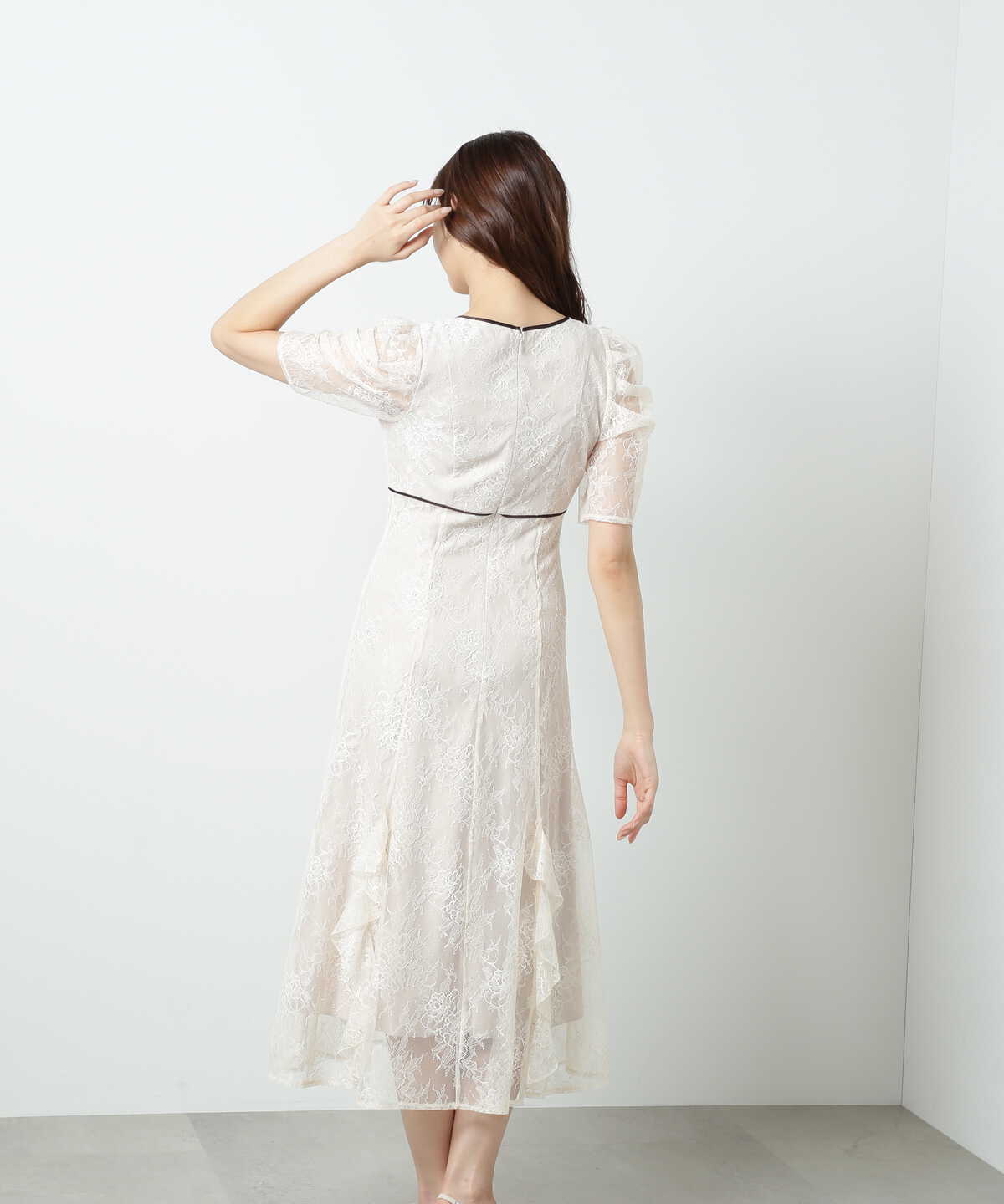 バイカラーラッフルレースドレス | JILL by JILL STUART | サンエー 