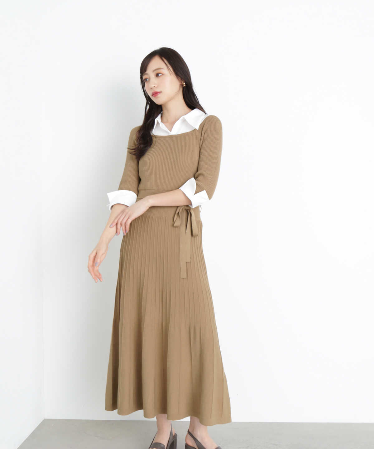 シャツカラードッキングニットワンピース | JILL by JILL STUART 