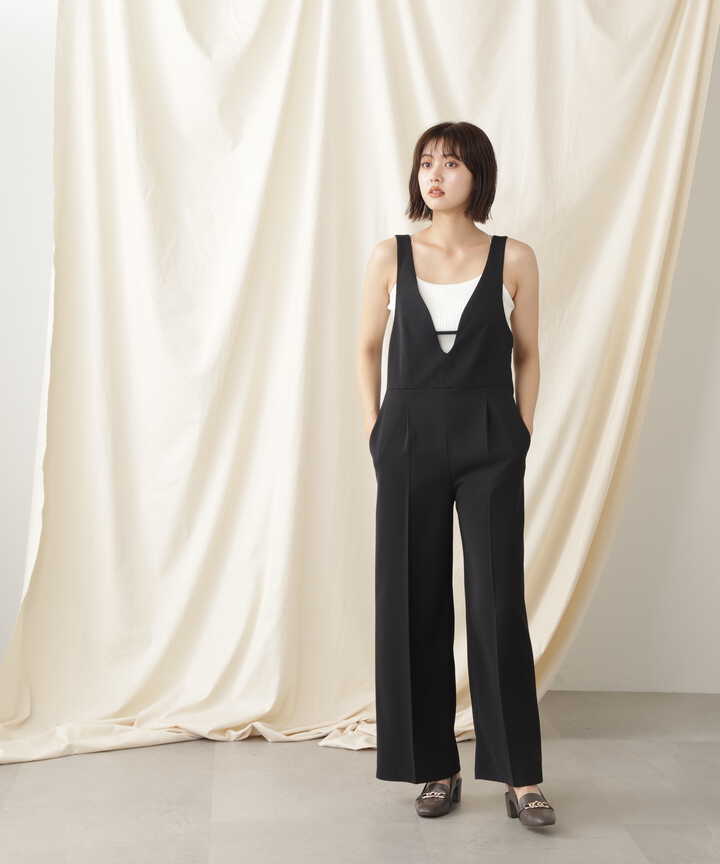 ディープVネックサロペット(1253140049) JILL by JILL STUART ジルバイジルスチュアート 【公式】通販 ジルスチュアート オーバーオール サロペット S