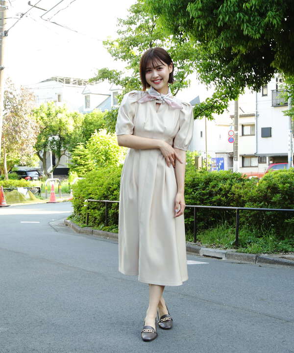 スカーフツキタックウエストワンピース（1253140053） | JILL by JILL 