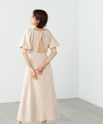 【先行予約4月下旬-5月上旬入荷予定】ハダミセカラーマキシワンピース