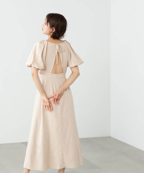 【先行予約4月下旬-5月上旬入荷予定】ハダミセカラーマキシワンピース