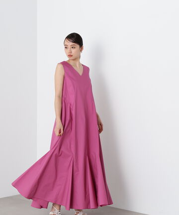 【先行予約4月下旬-5月上旬入荷予定】eSシリーズカラーマキシワンピース　WEB限定カラー：ブラック