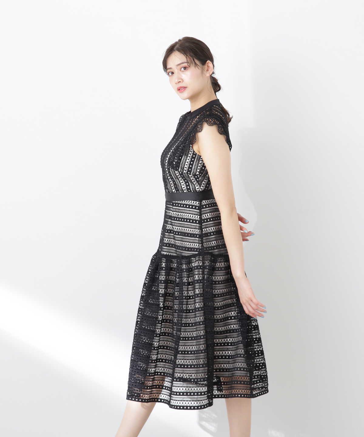 ストライプレースワンピース | JILL by JILL STUART | サンエービー 