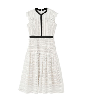 【先行予約5月中旬-5月下旬入荷予定】ストライプレースワンピース