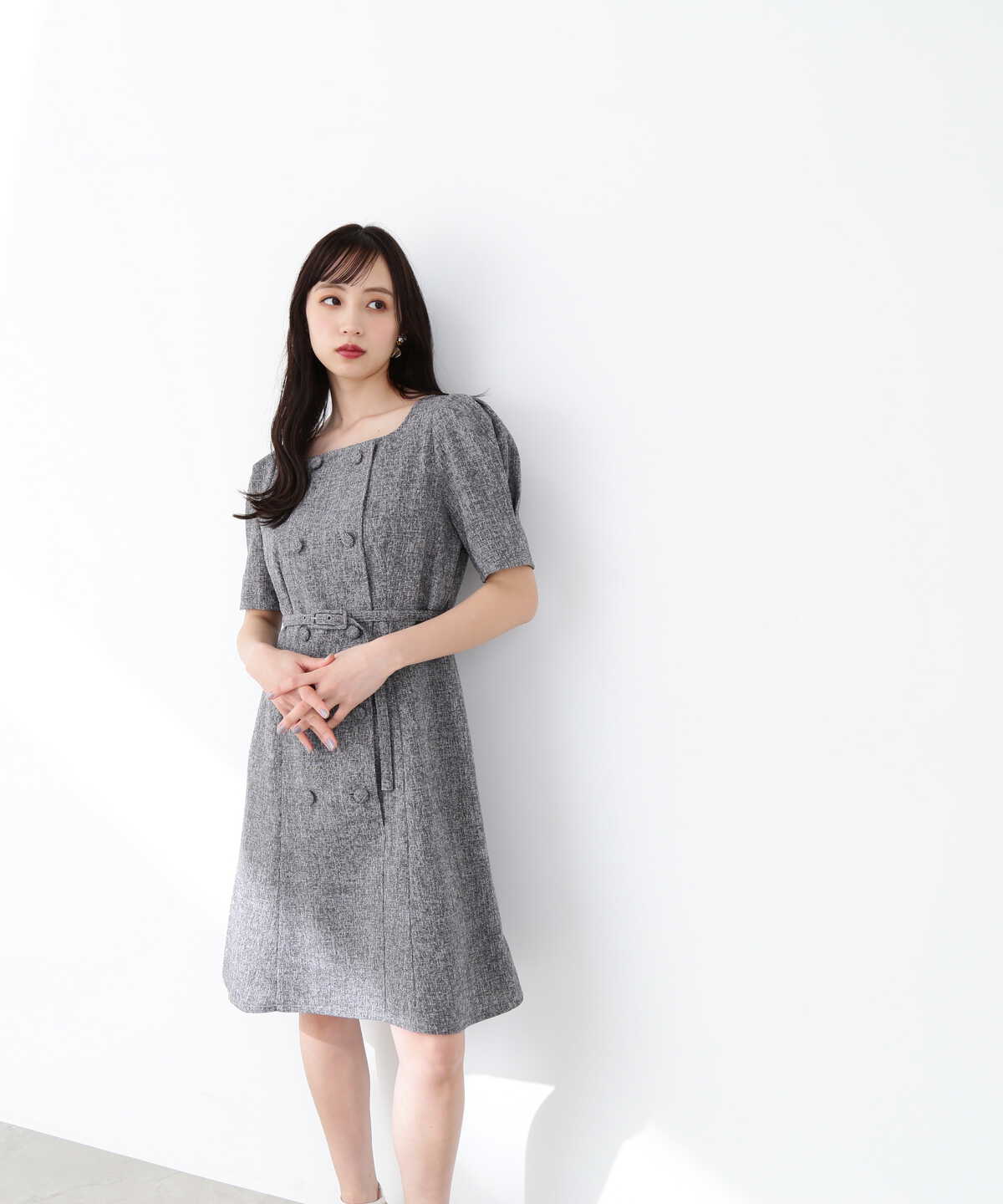 ダブルブレストツイードミニワンピース | JILL by JILL STUART 