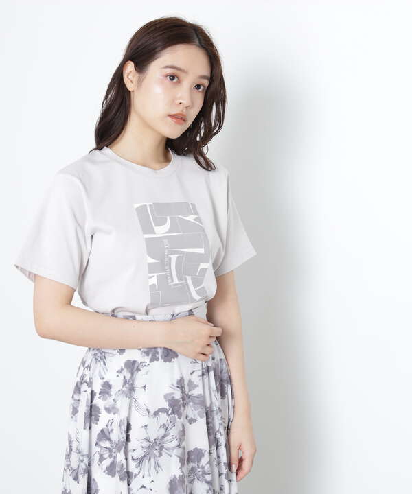 アートプリントオーバーTシャツ