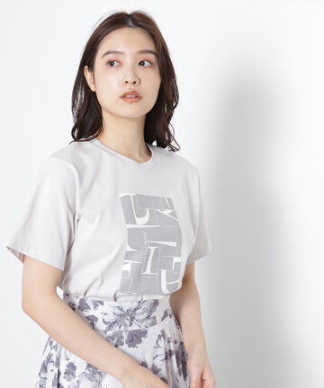 アートプリントオーバーTシャツ