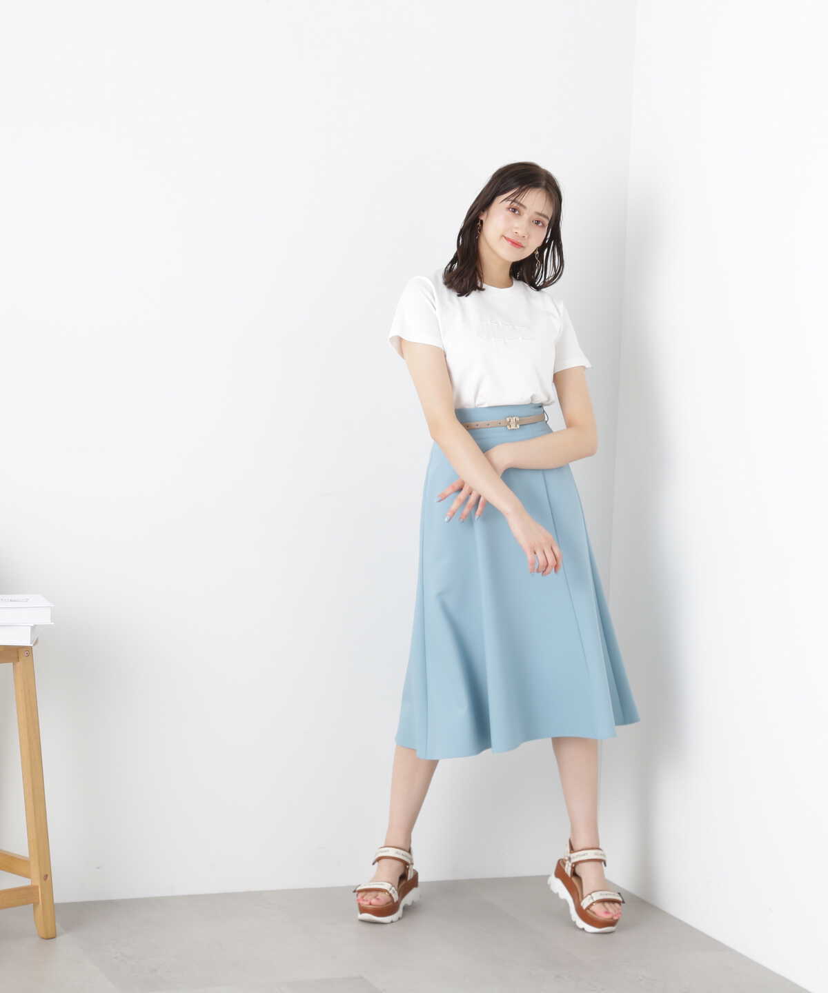 シシュウロゴTシャツ WEB限定カラー：バイカラー・ラベンダー | JILL 