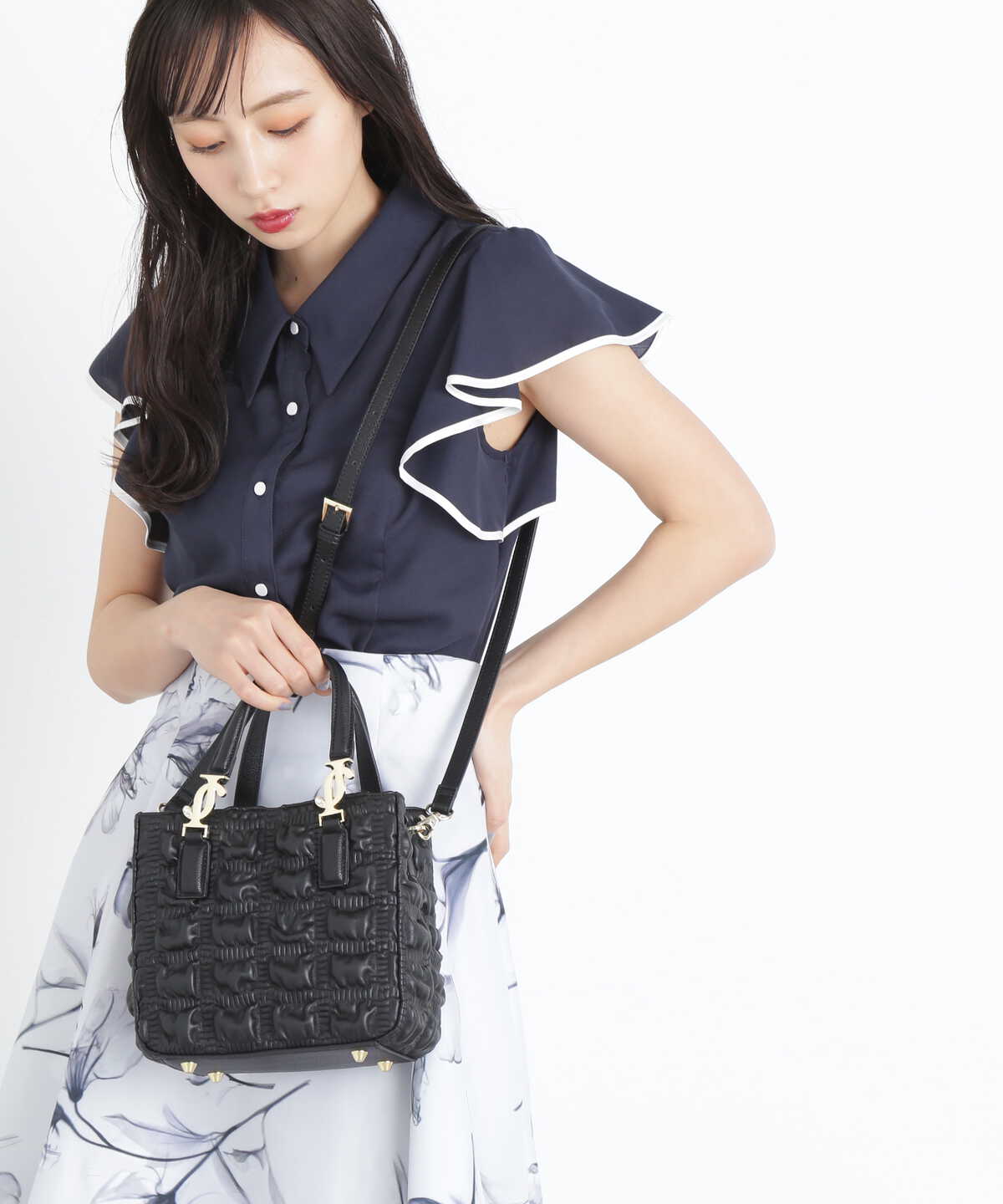 クロスJハンドルバッグ WEB限定カラー：ブルー | JILL by JILL STUART