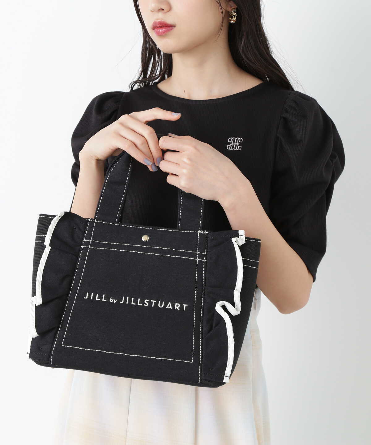 ジルスチュアート【新品未使用】JILL by JILLSTUART フリルキャンバストート 小 - トートバッグ