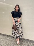 バルーンスリーブクロップドブラウス