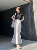 ハイウエストロングマーメイドスカート