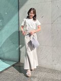 ハイウエストロングマーメイドスカート
