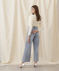 《sweet掲載商品》2Wayダブルウエストデニムパンツ