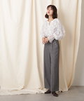 センタープレスワイドパンツ