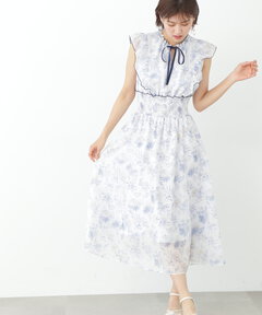 シェルジュイプリントワンピース