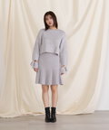 ラメミックスニット WEB限定カラー:ブルー