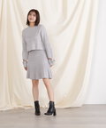 ラメミックスニット WEB限定カラー:ブルー