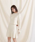 ラメミックスニット WEB限定カラー:ブルー