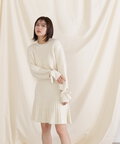ラメミックスニット WEB限定カラー:ブルー